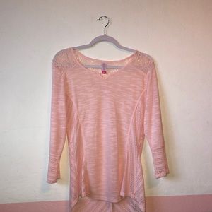 Pink knitted long sleeve top 🎀